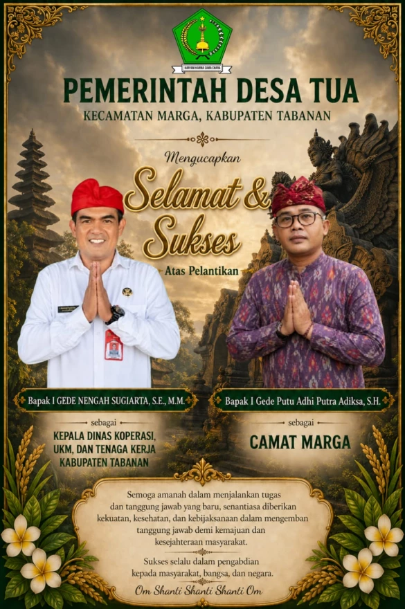 KADIS KOPERASI,UMKM DN TENAGA KERJA KAB. TABANAN SERTA CAMAT MARGA