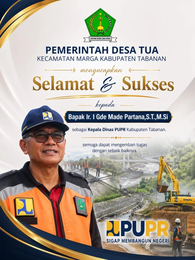 KADIS PUPR KABUPATEN TABANAN